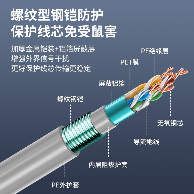 鋼帶鎧裝(防鼠咬)超五類屏蔽網(wǎng)線:高性能防護(hù)與多場景應(yīng)用解析 鋼帶鎧裝(防鼠咬)超五類屏蔽網(wǎng)線:高性能防護(hù)與多場景應(yīng)用解析