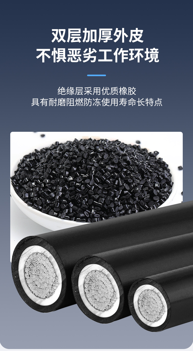 安普J(rèn)BQ電機(jī)橡皮引接線鍍錫純銅絕緣電機(jī)光伏發(fā)電配電柜設(shè)備電纜