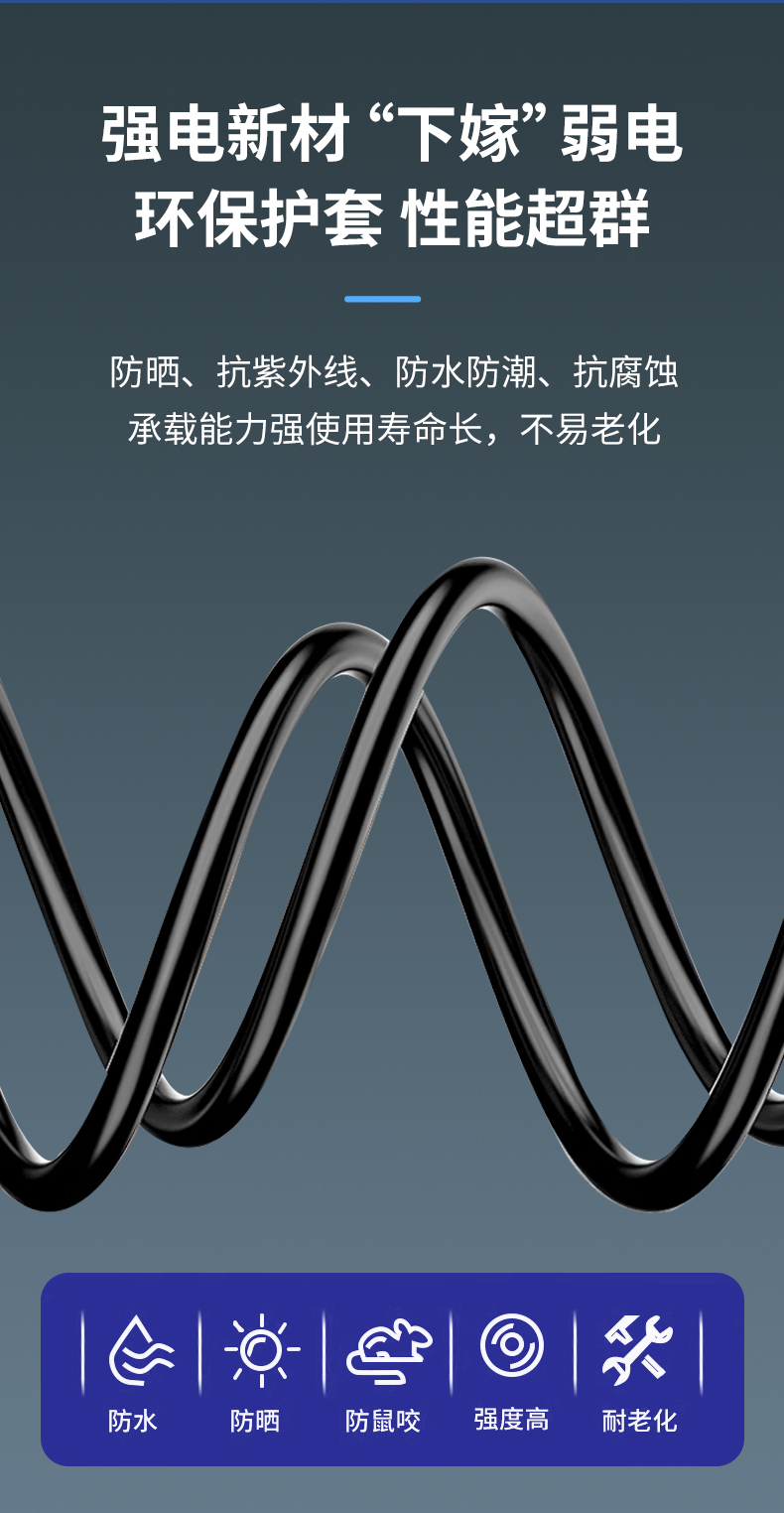 安普室外六類鎧甲屏蔽網(wǎng)線防老鼠咬可地埋鎧裝防水防曬戶外網(wǎng)絡(luò)線